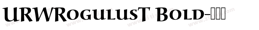 URWRogulusT Bold字体转换